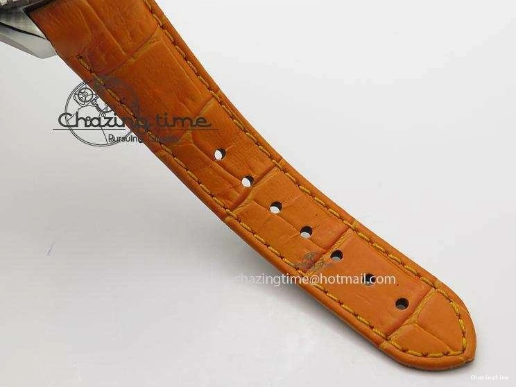 0313 Reliable Planet Ocean Professional SS V6F 37mm Ladies Orange Bezel On Orange Leather Strap A 8255
